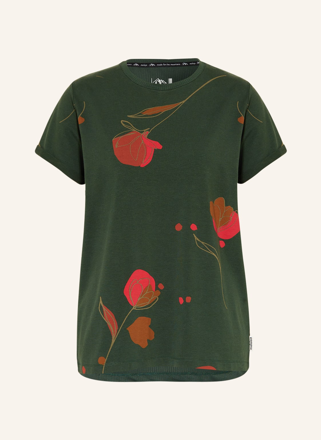 Image of Maloja T-Shirt Antermoia Mit Mesh gruen