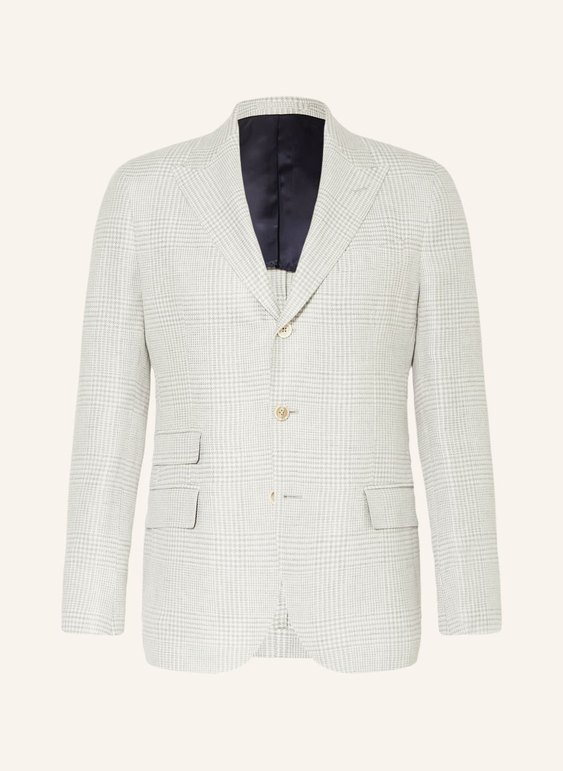 Image of Eleventy Leinensakko Extra Slim Fit grau