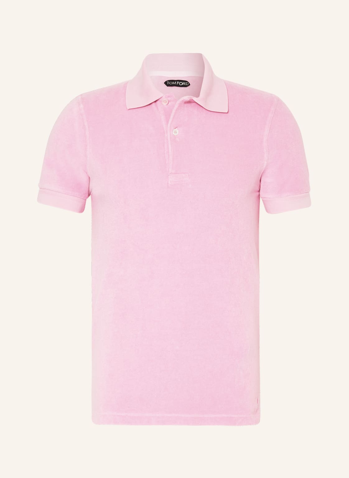 Image of Tom Ford Frottee-Poloshirt rosa