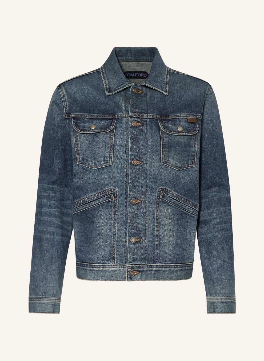 Image of Tom Ford Jeansjacke blau