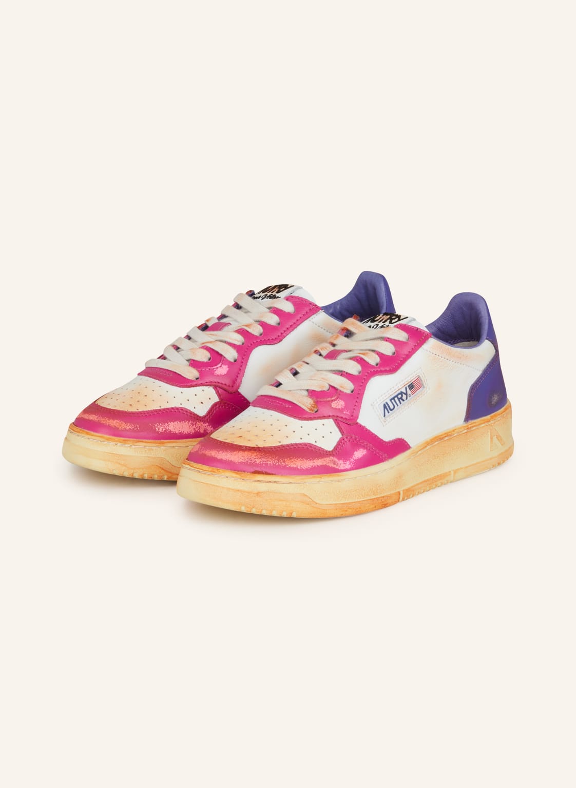 Image of Autry Sneaker Medalist Super Vintage pink
