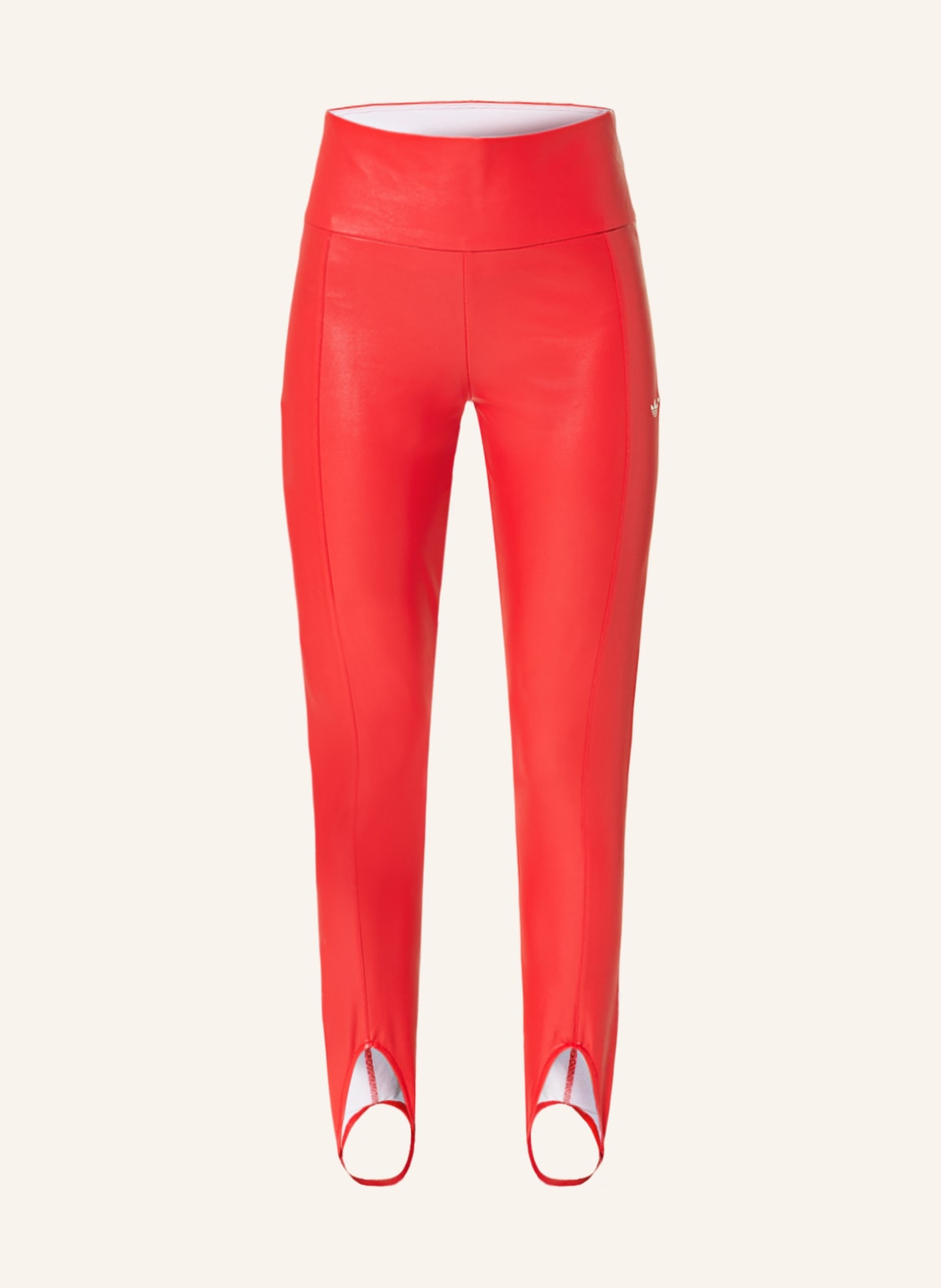 Image of Adidas Blue Version Leggings Essentials In Lederoptik rot