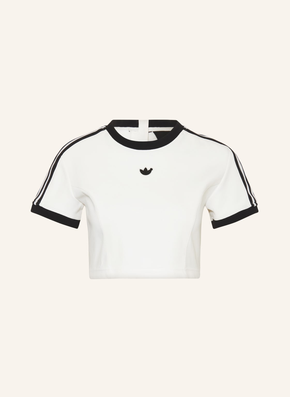 Image of Adidas Blue Version Cropped-Shirt weiss