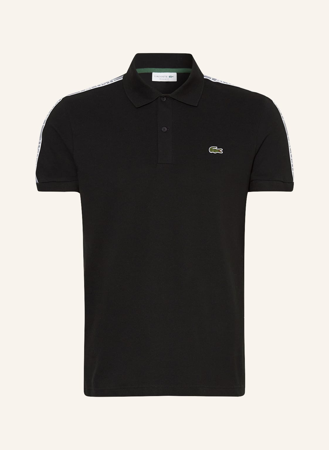 Image of Lacoste Piqué-Poloshirt Regular Fit schwarz
