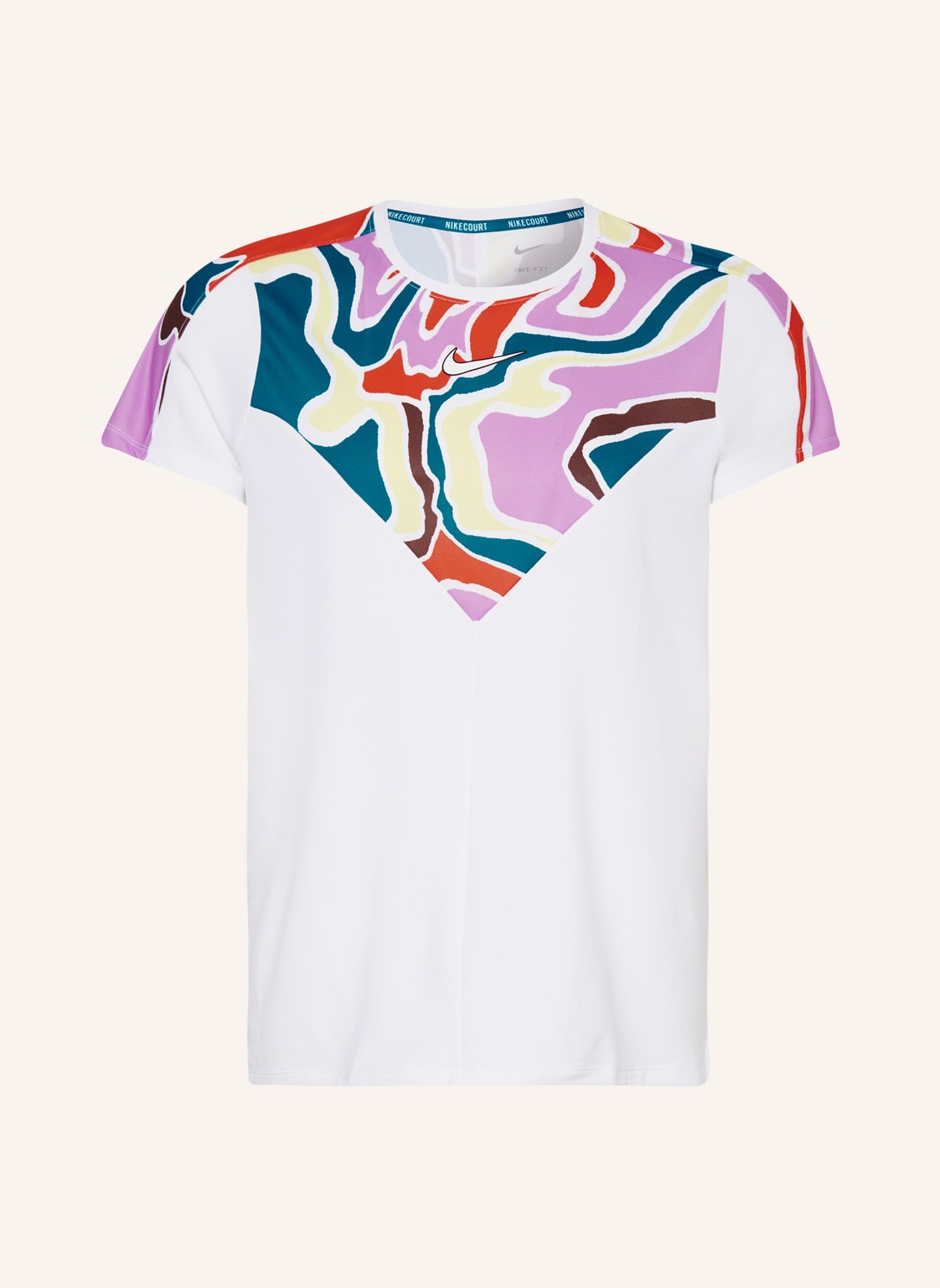 Image of Nike T-Shirt Court Dri-Fit Slam weiss