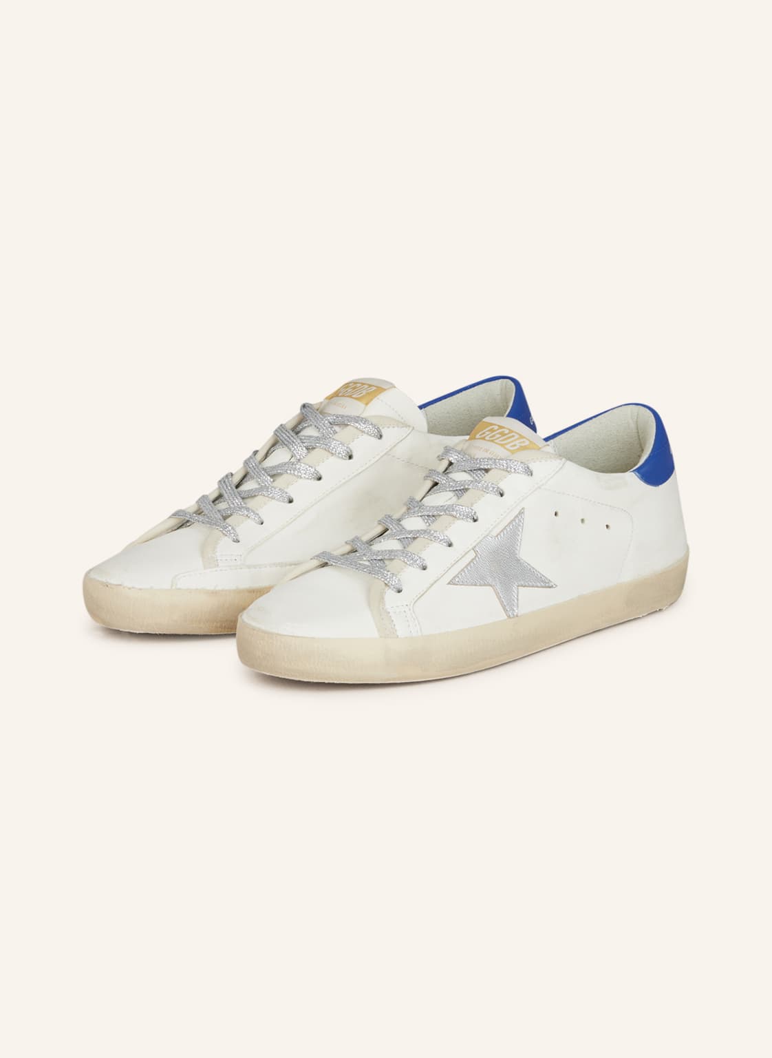 Image of Golden Goose Sneaker Low Super-Star weiss