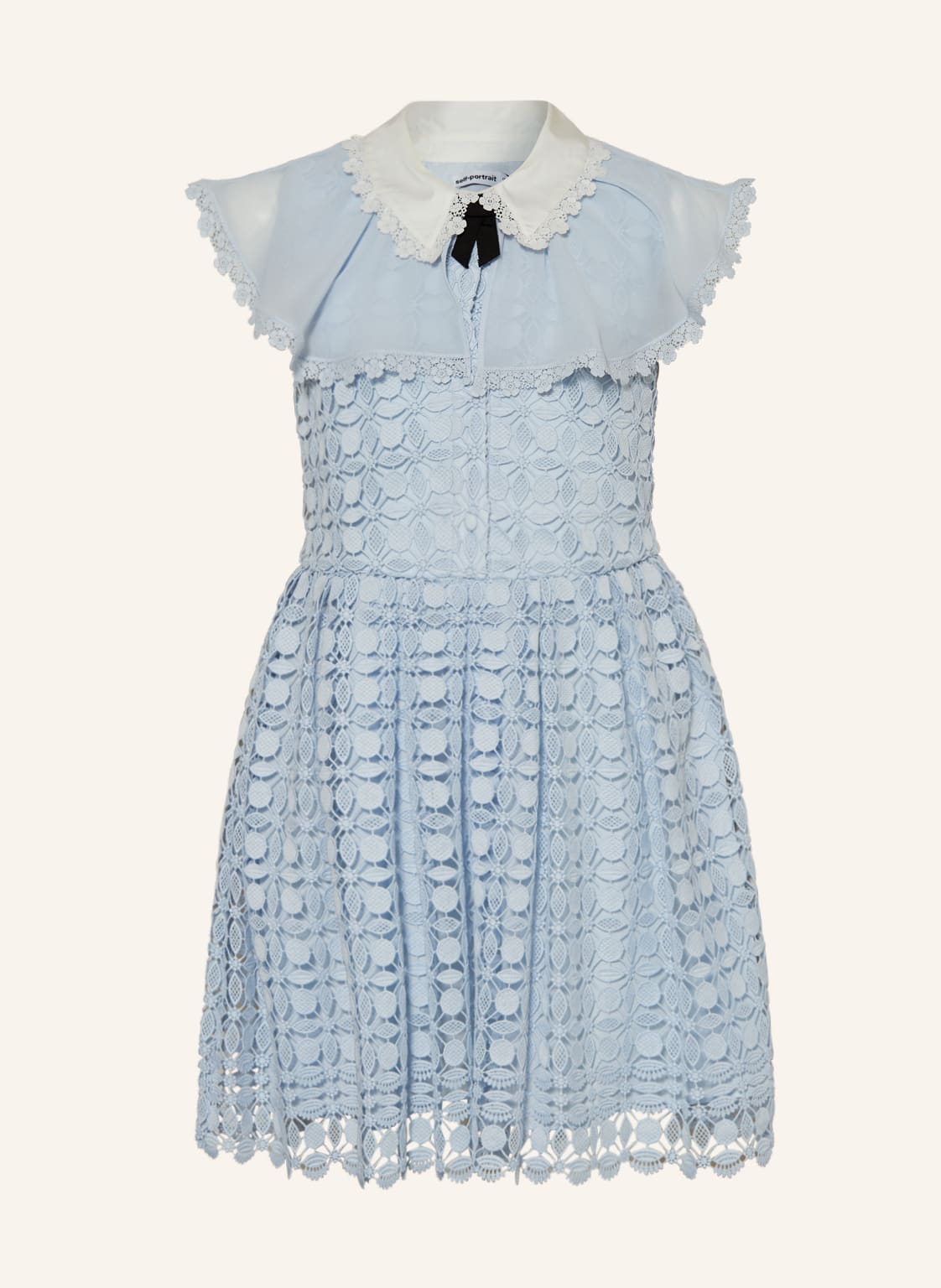 Image of Self-Portrait Spitzenkleid blau