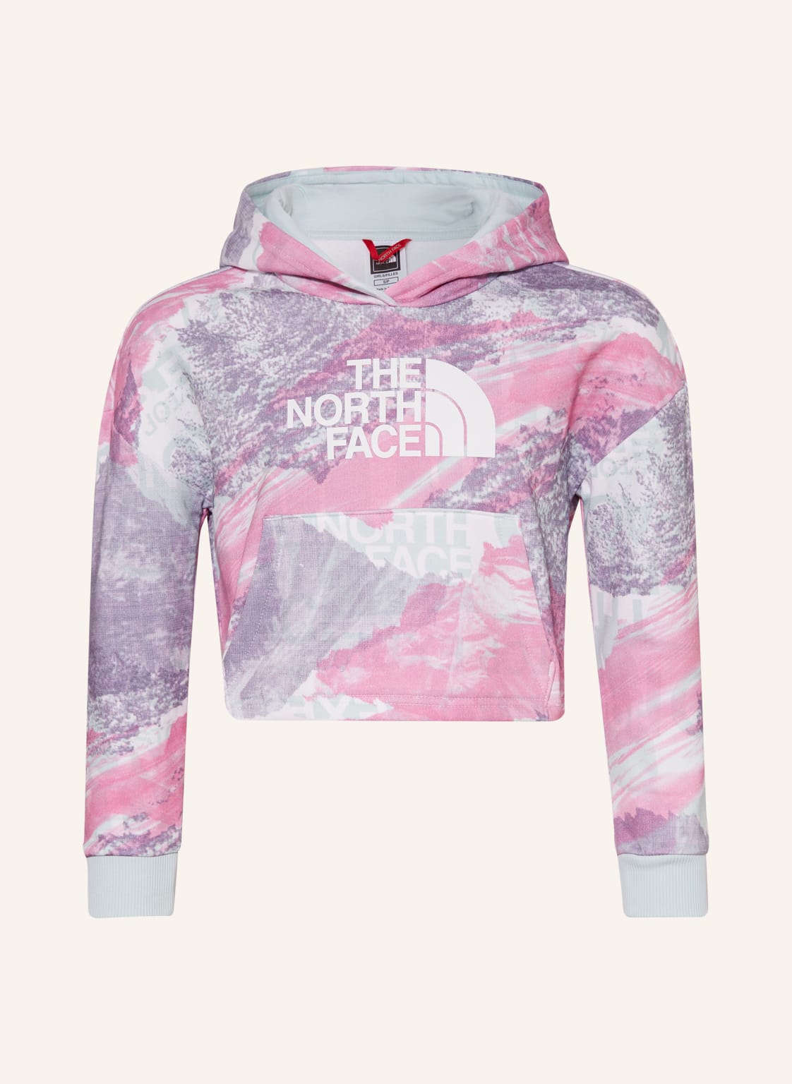 Image of The North Face Cropped-Hoodie pink