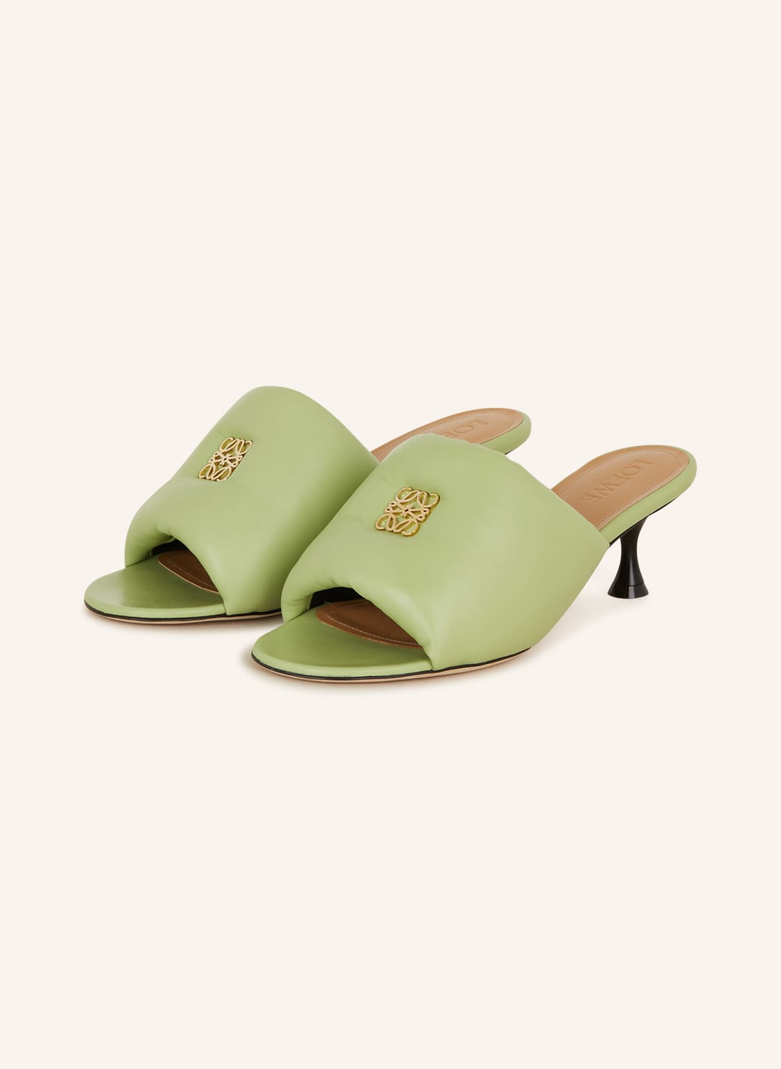 Image of Loewe Mules Anagram gruen