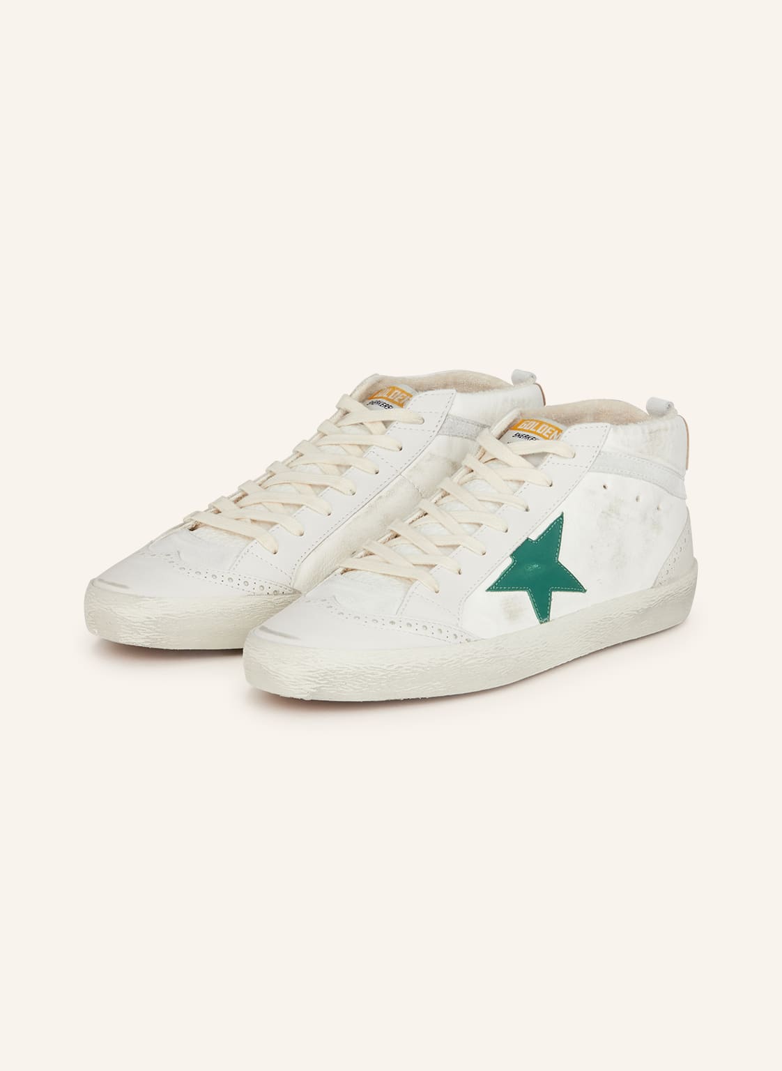 Image of Golden Goose Sneaker Mid Star weiss