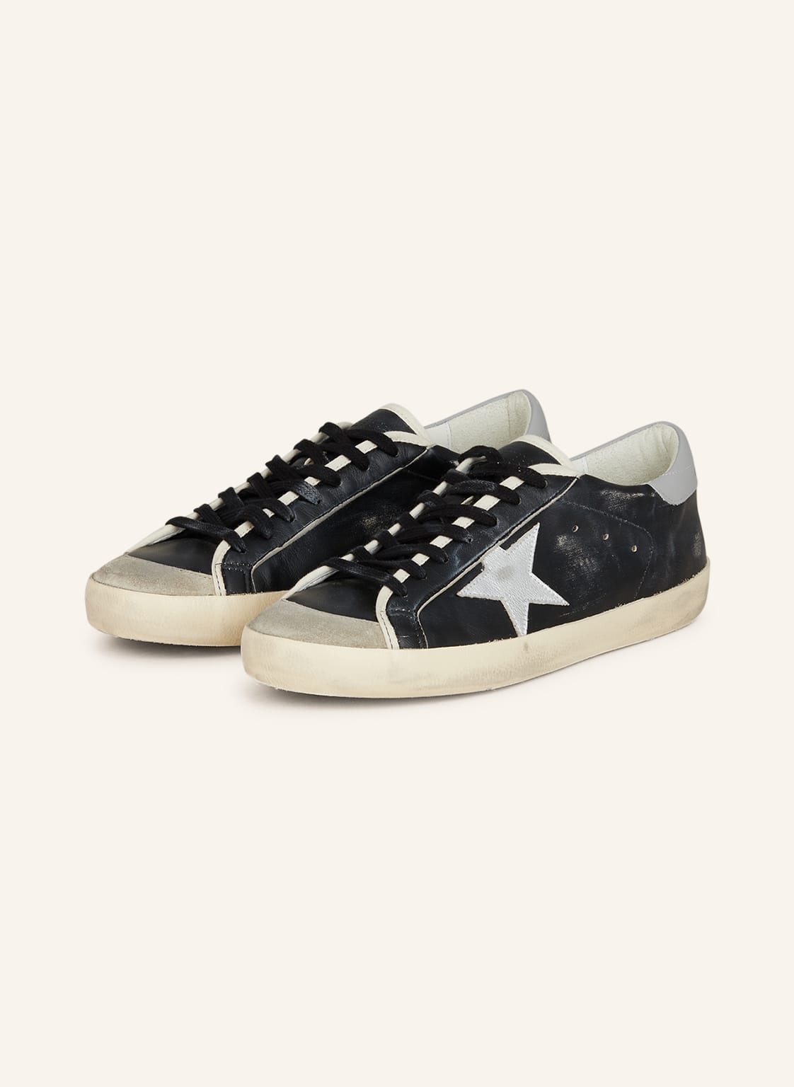 Image of Golden Goose Sneaker Super-Star schwarz
