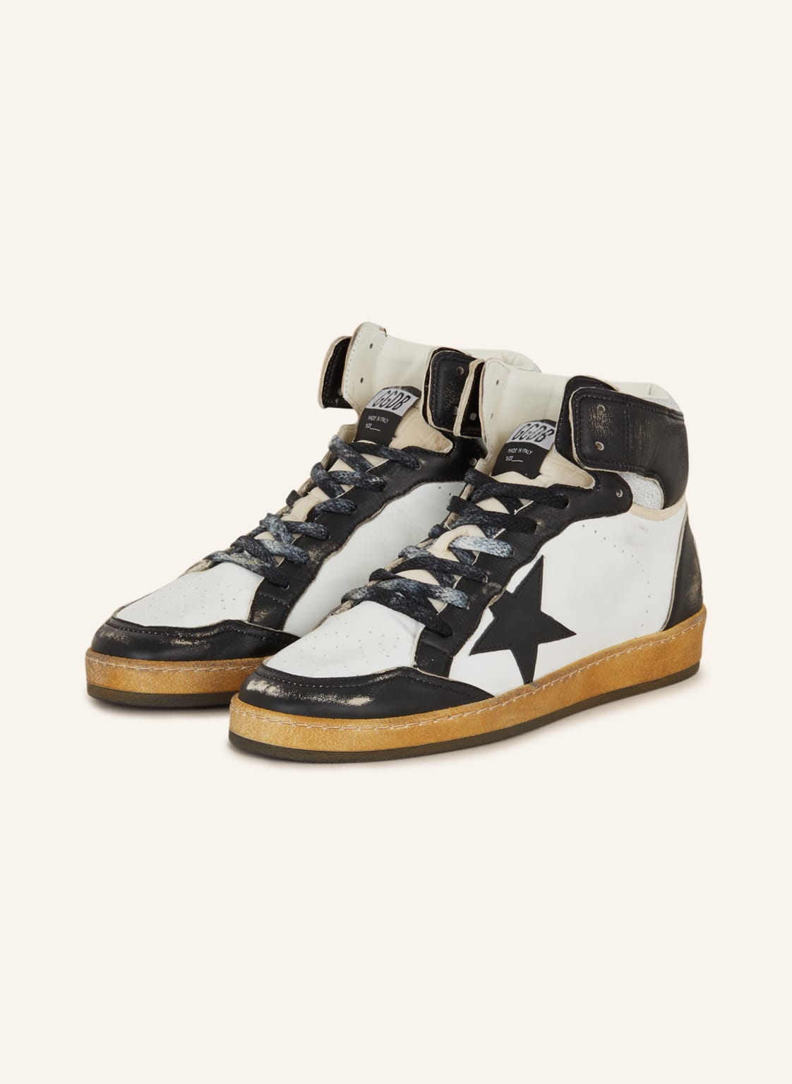 Image of Golden Goose Hightop-Sneaker Sky Star schwarz