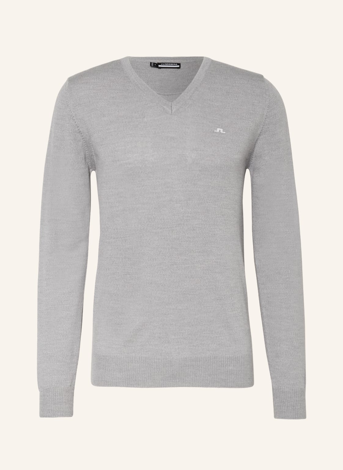 Image of J.Lindeberg Pullover Aus Merinowolle grau