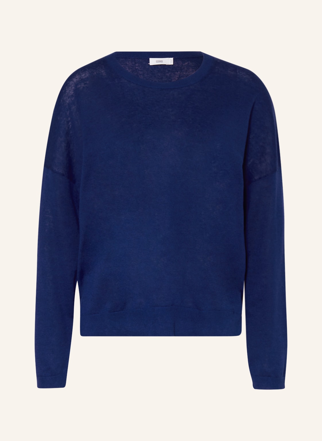 Image of Closed Pullover Mit Leinen blau