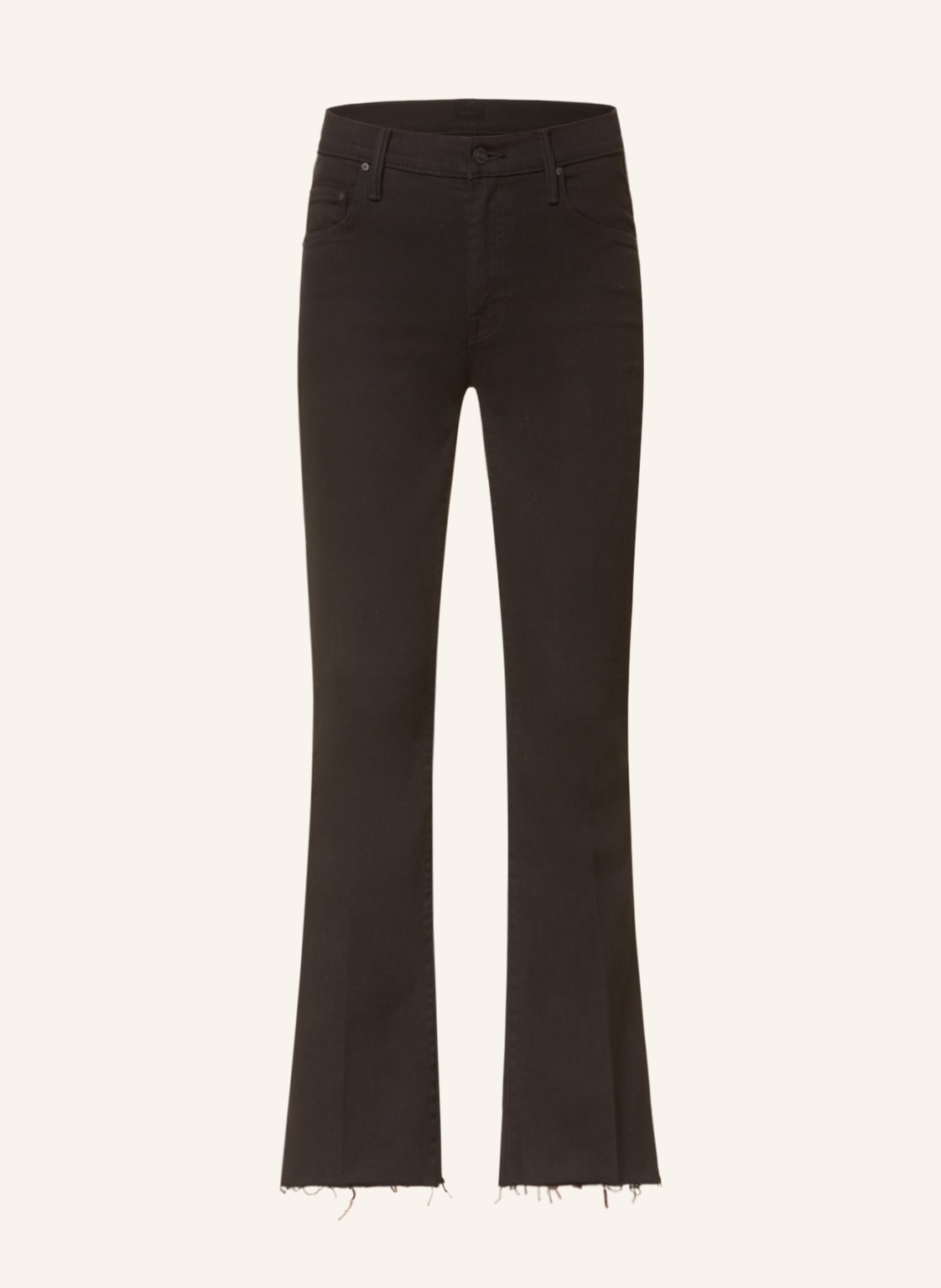 Image of Mother Flared Jeans Weekender Fray schwarz