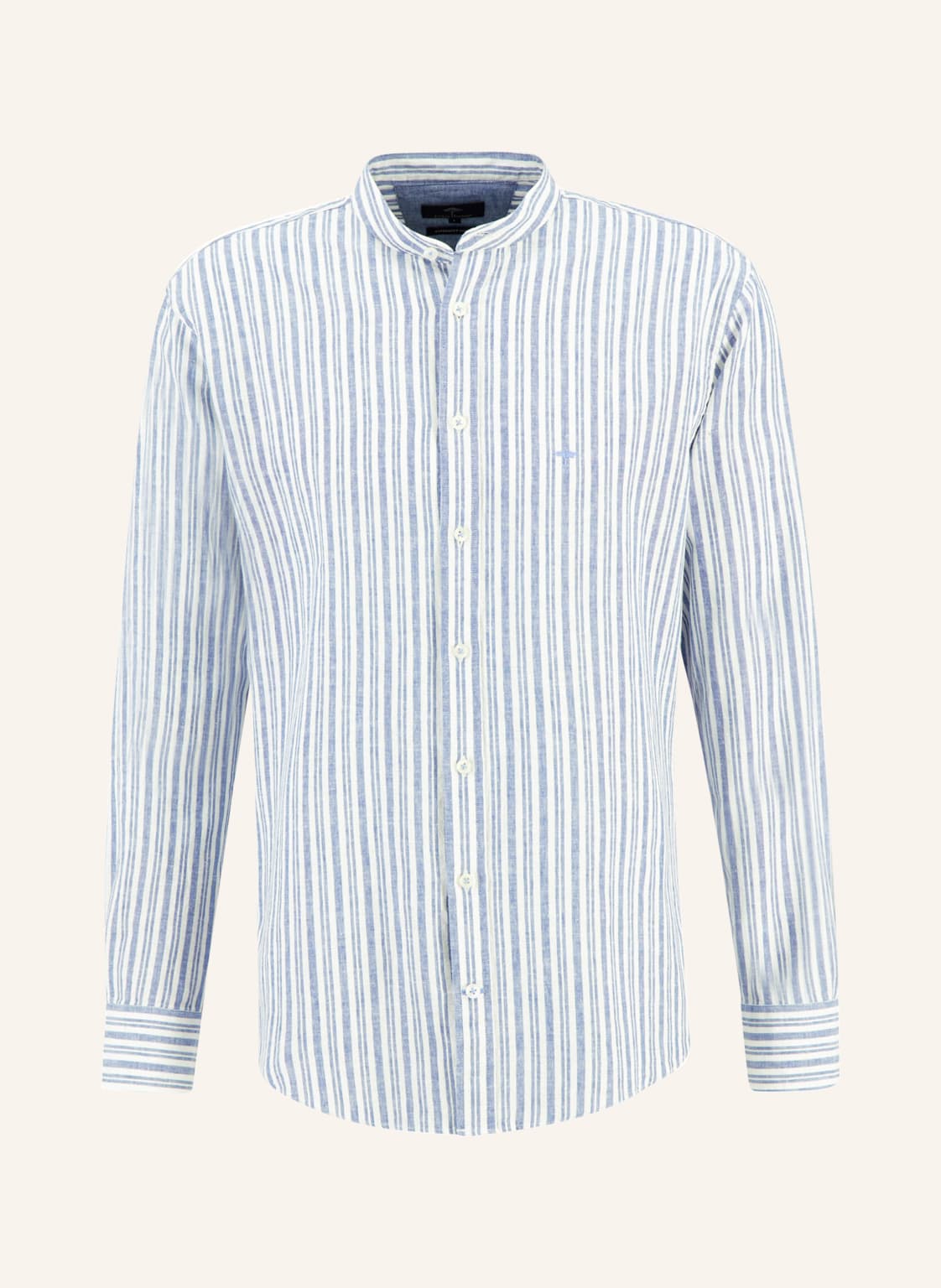 Image of Fynch-Hatton Hemd Regular Fit Mit Leinen blau