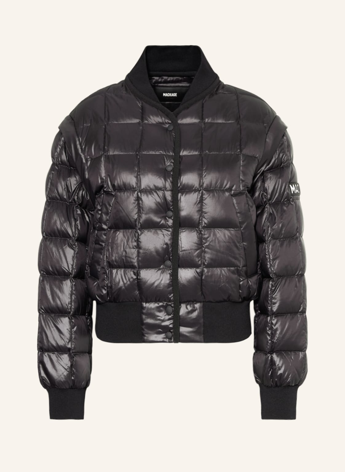 Image of Mackage Daunenjacke Ani Mit Abnehmbaren Ärmeln schwarz