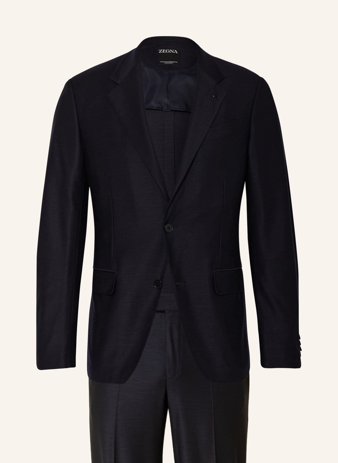 Image of Zegna Jerseyanzug Slim Fit blau