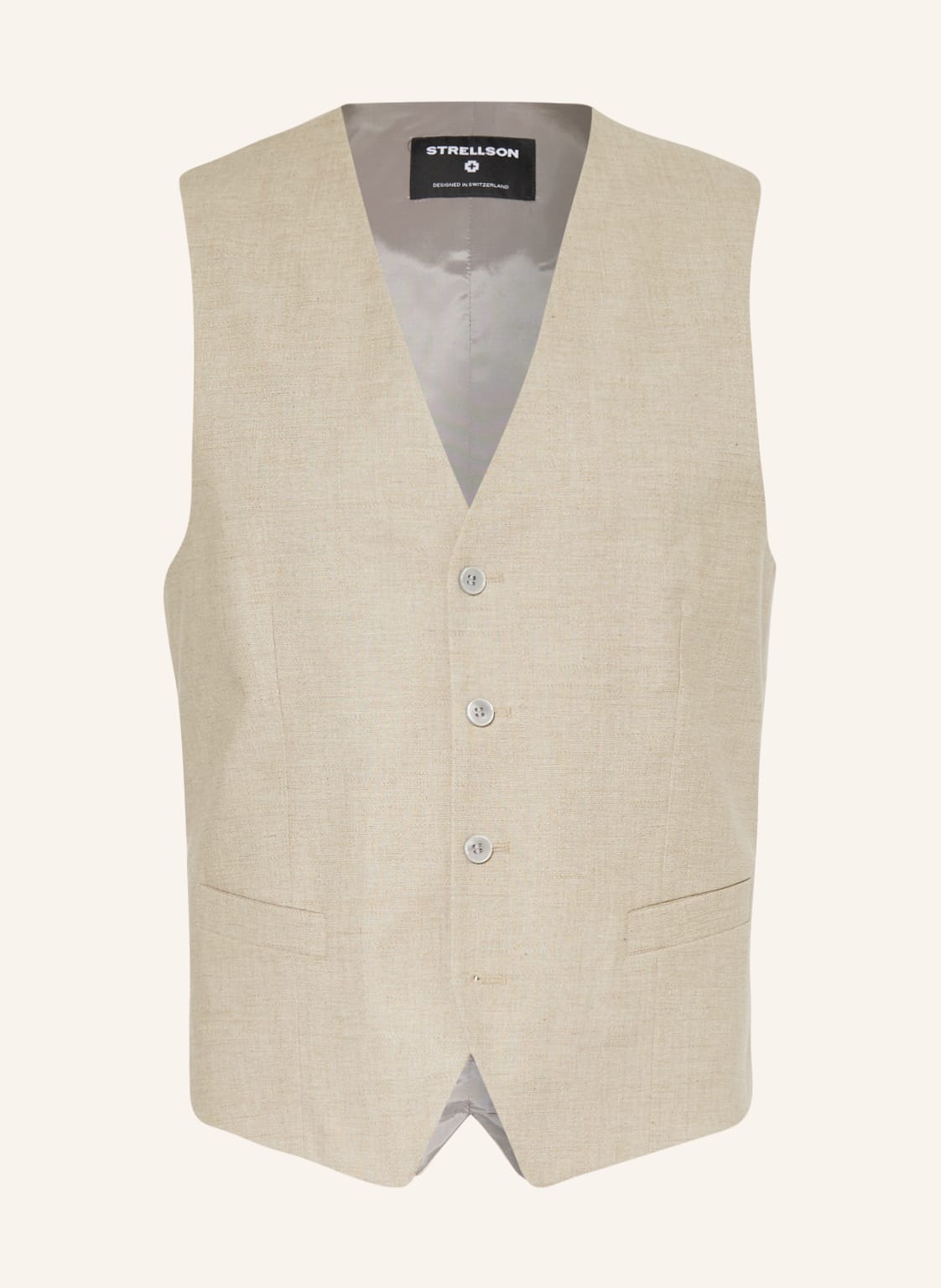 Image of Strellson Anzugweste Gyl Extra Slim Fit beige