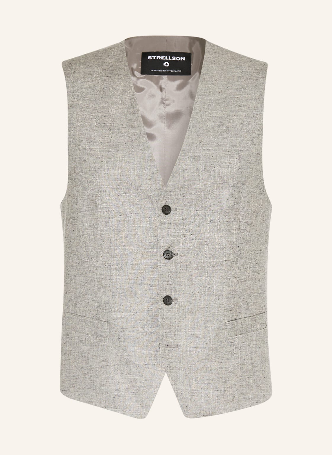 Image of Strellson Anzugweste Gyl Extra Slim Fit grau