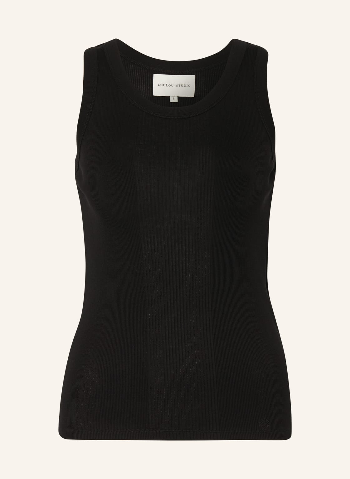 Image of Loulou Studio Top Limba schwarz