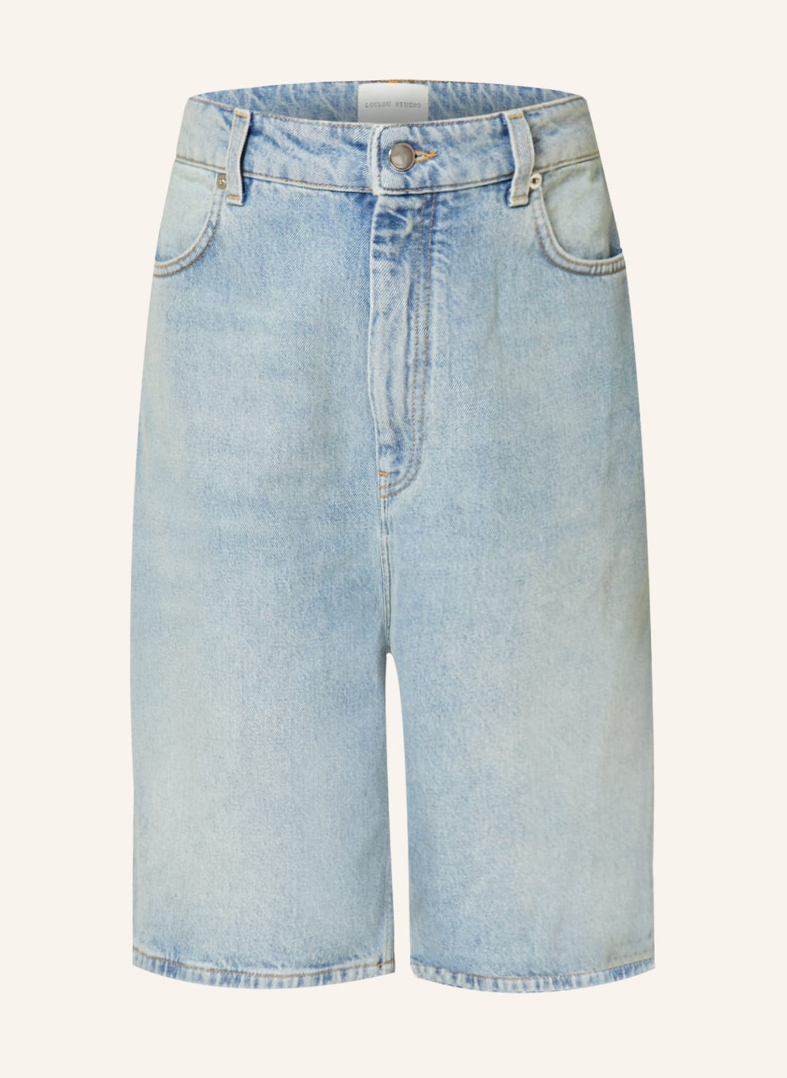 Image of Loulou Studio Jeansshorts Isu blau