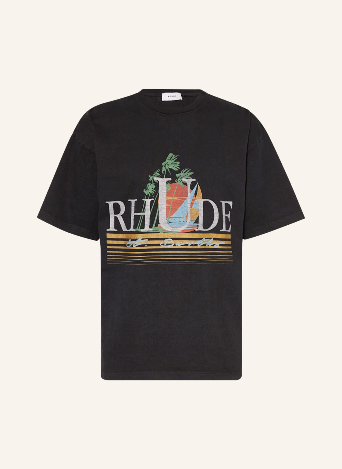 Image of Rhude T-Shirt schwarz