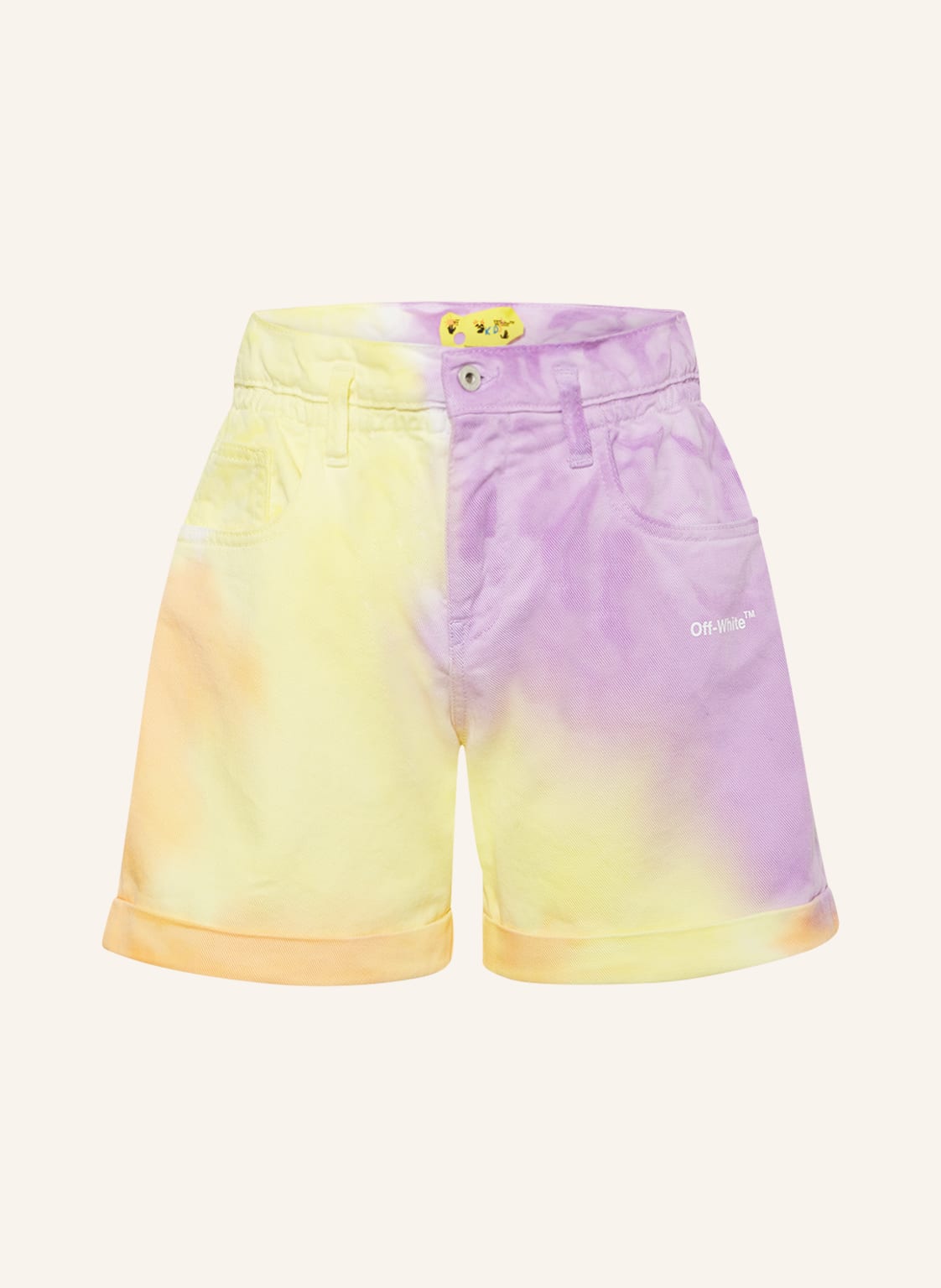 Image of Off-White Jeansshorts gelb