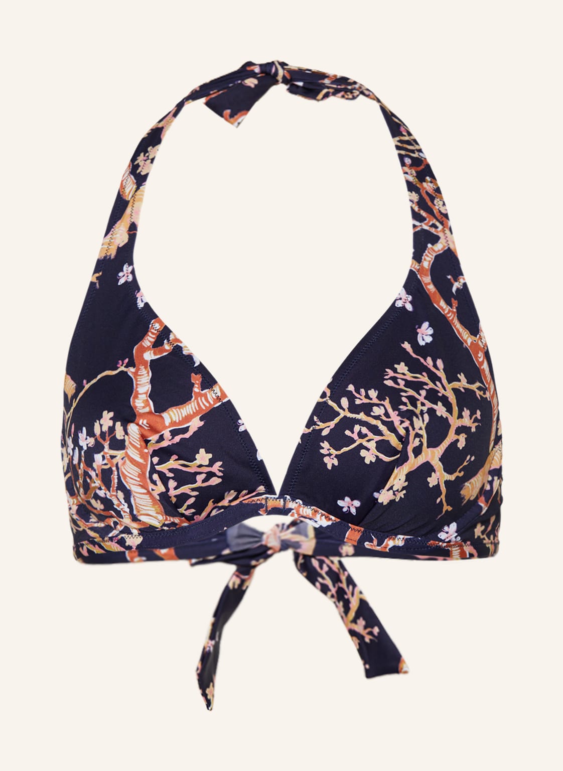 Image of Vilebrequin Neckholder-Bikini-Top Sweet Blossom Faith blau