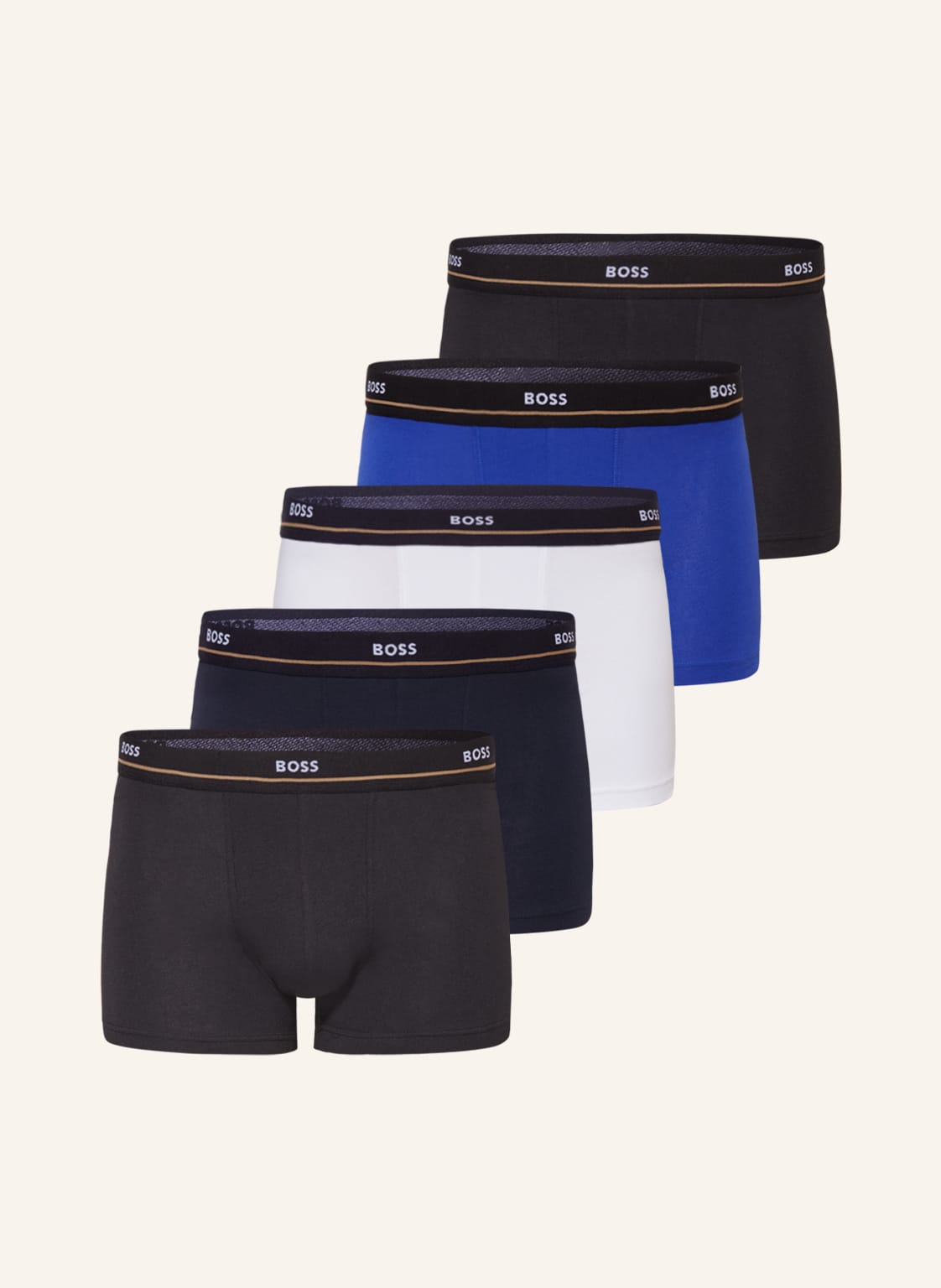 Image of Boss 5er-Pack Boxershorts Essential blau