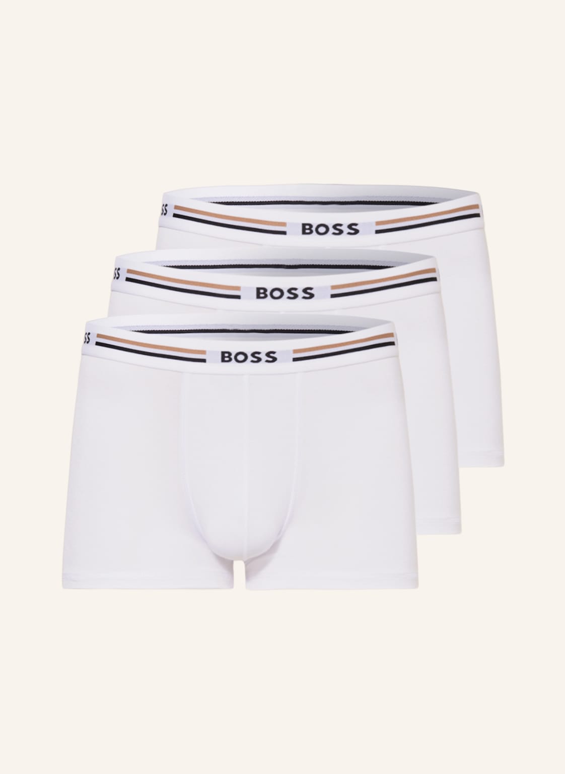 Image of Boss 3er-Pack Boxershorts Revive weiss