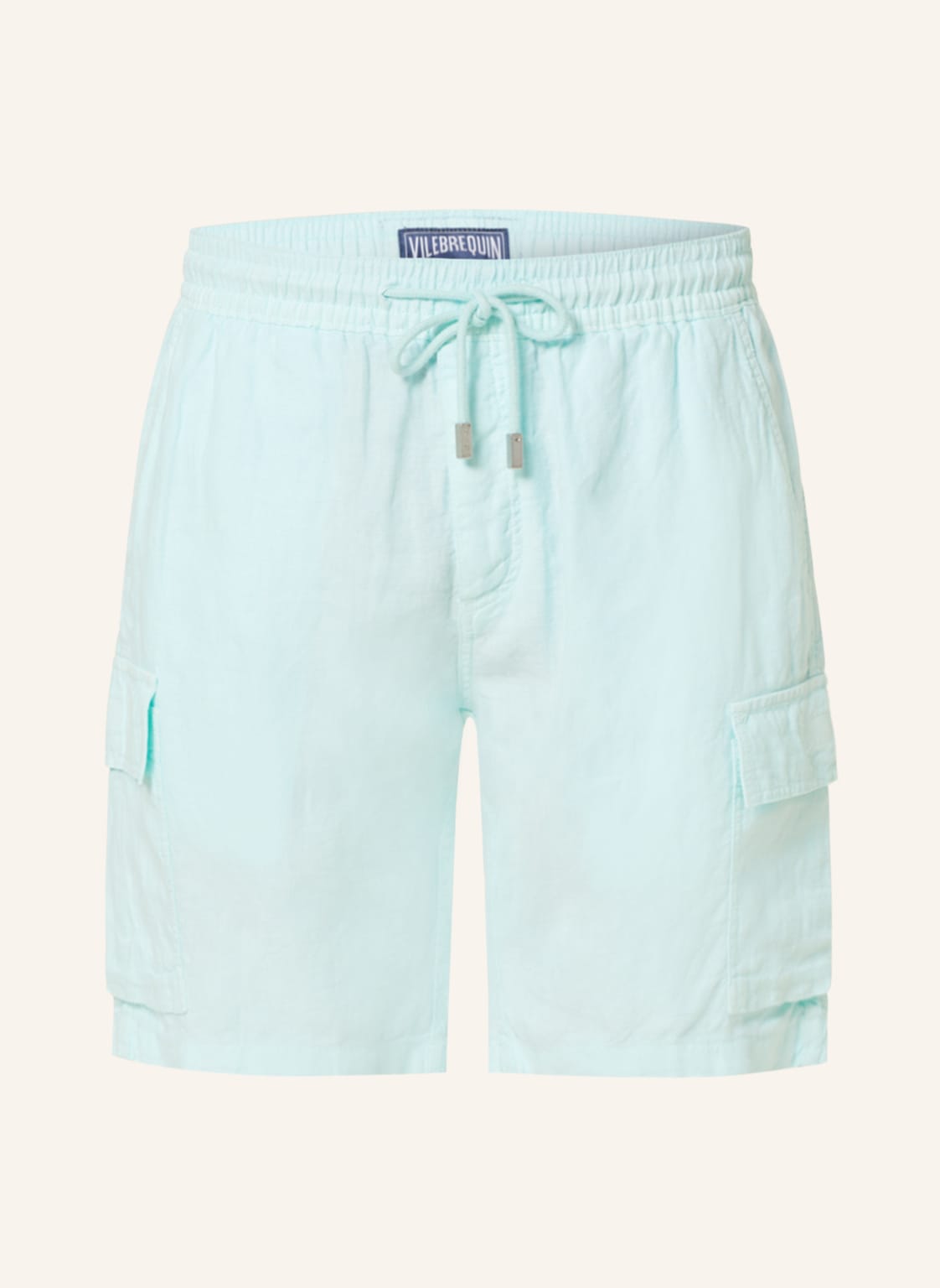 Image of Vilebrequin Cargoshorts Thalassa Aus Leinen blau