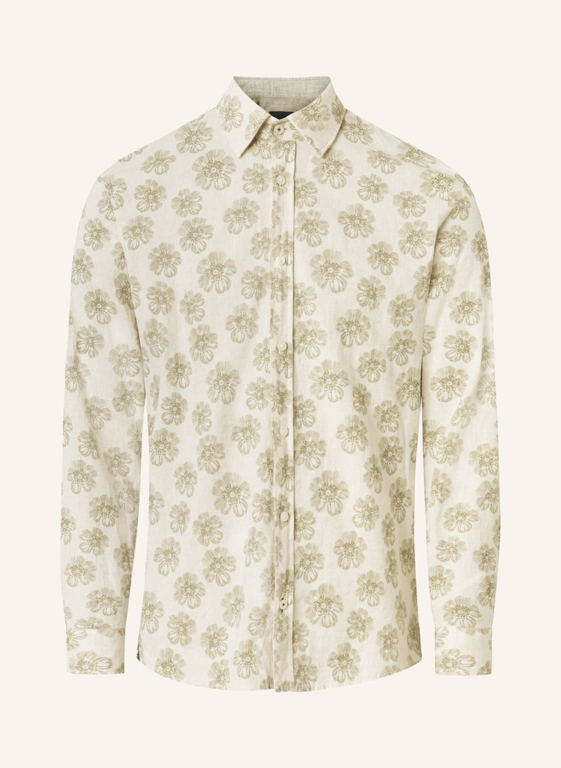 Image of Joop! Jeans Hemd Hanson Regular Fit Mit Leinen gruen