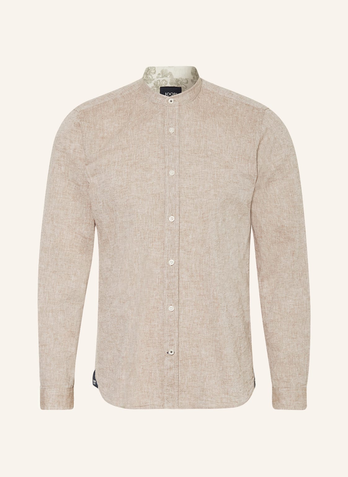 Image of Joop! Jeans Hemd Heddek Regular Fit Mit Leinen beige