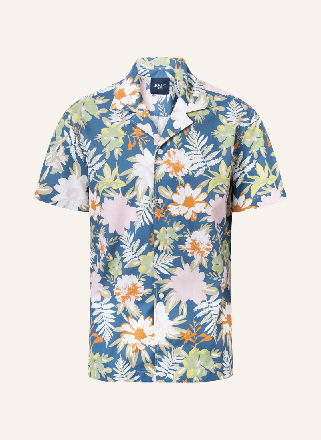 Image of Joop! Jeans Resorthemd Hanes Comfort Fit blau