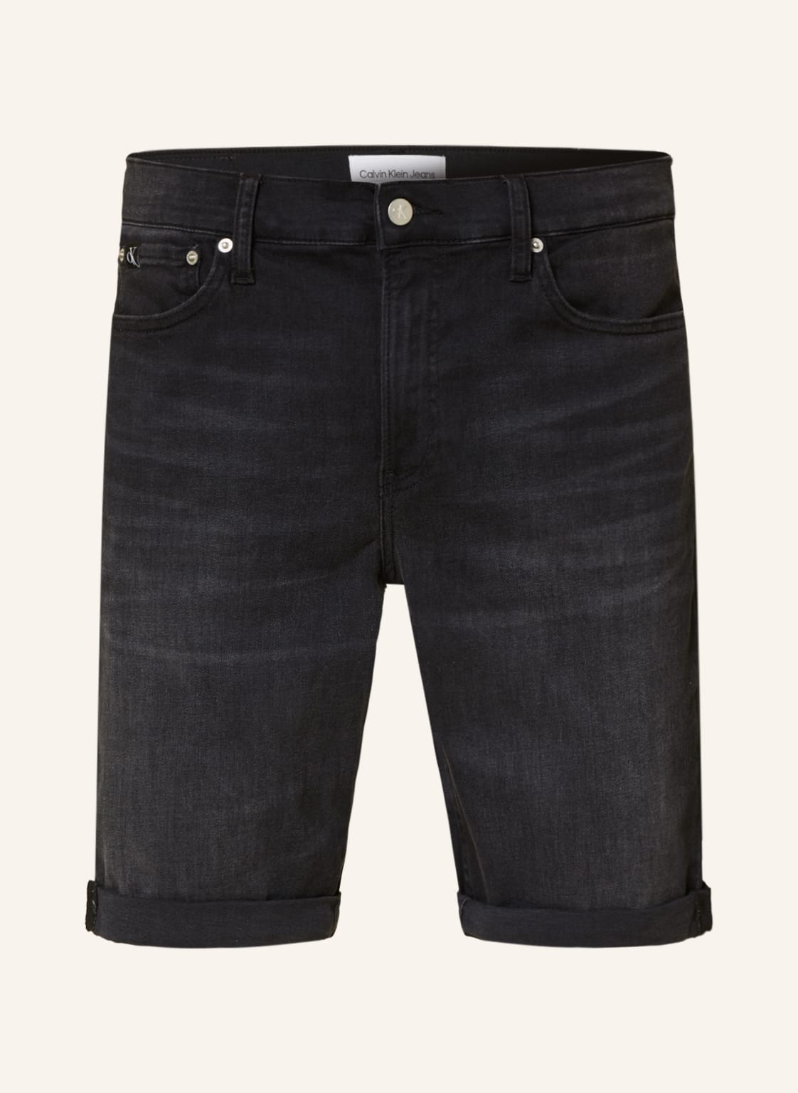 Image of Calvin Klein Jeans Jeansshorts Slim Fit schwarz