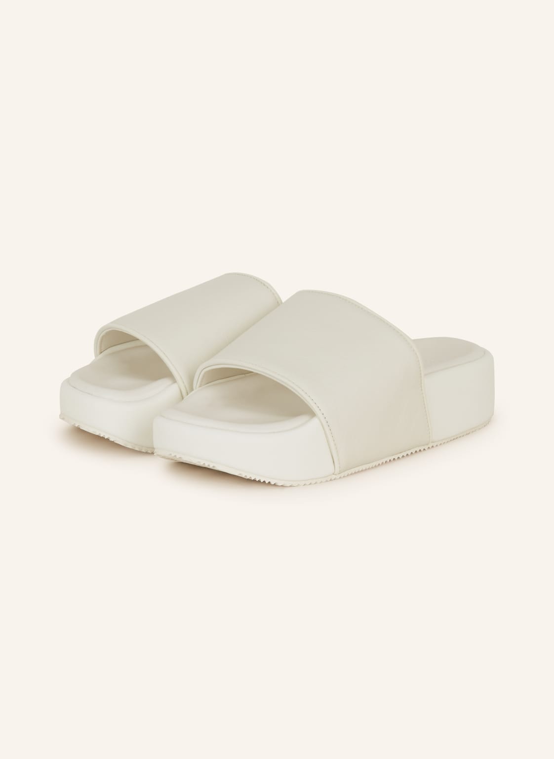 Image of Y-3 Plateau-Pantoletten Y-3 Slide weiss