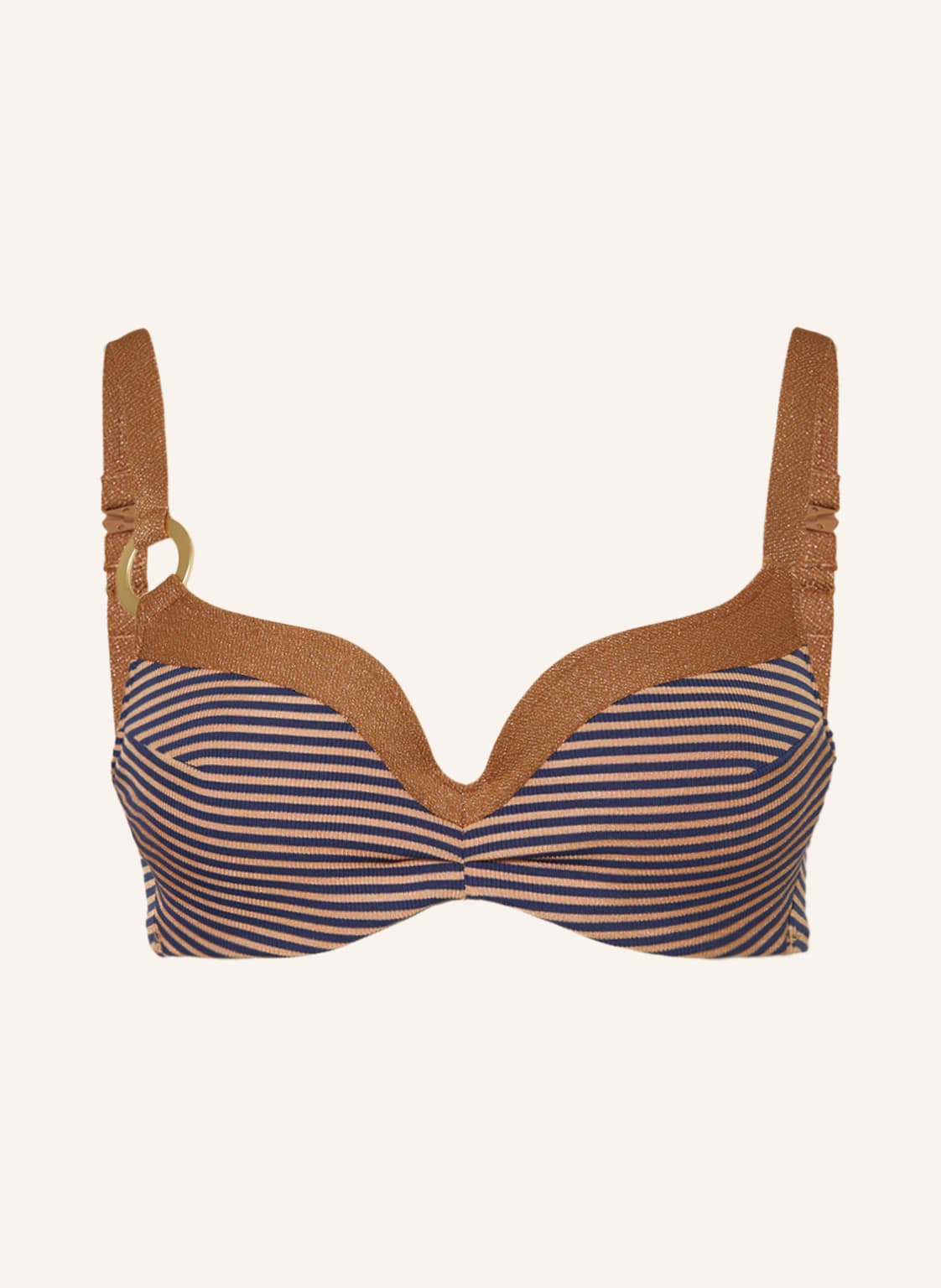 Image of Marie Jo Bügel-Bikini-Top Saturna Mit Glitzergarn braun