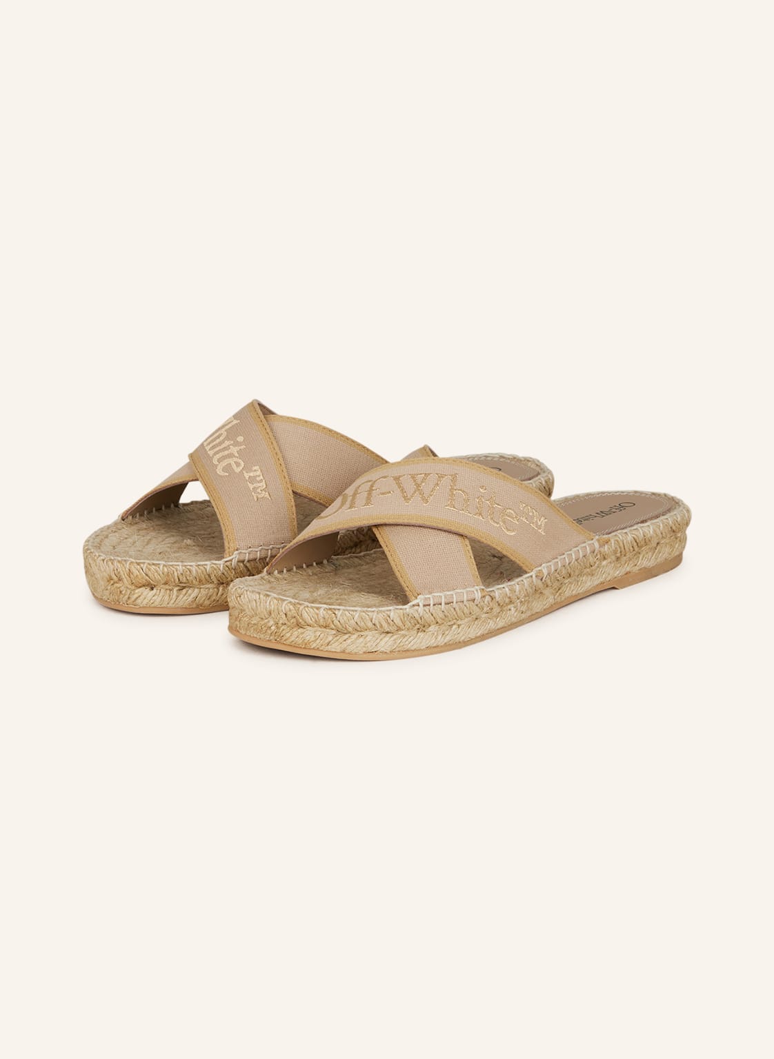 Image of Off-White Pantoletten Bookish beige