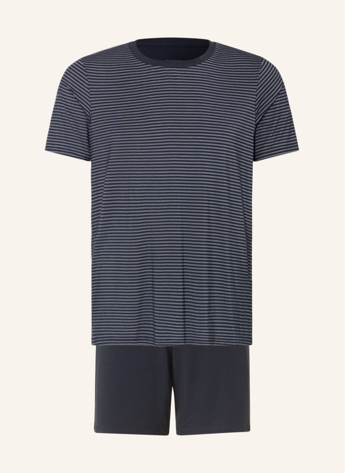 Image of Schiesser Shorty-Schlafanzug Long Life Soft blau