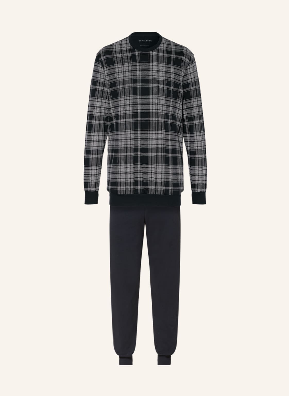 Image of Schiesser Schlafanzug Comfort Fit blau