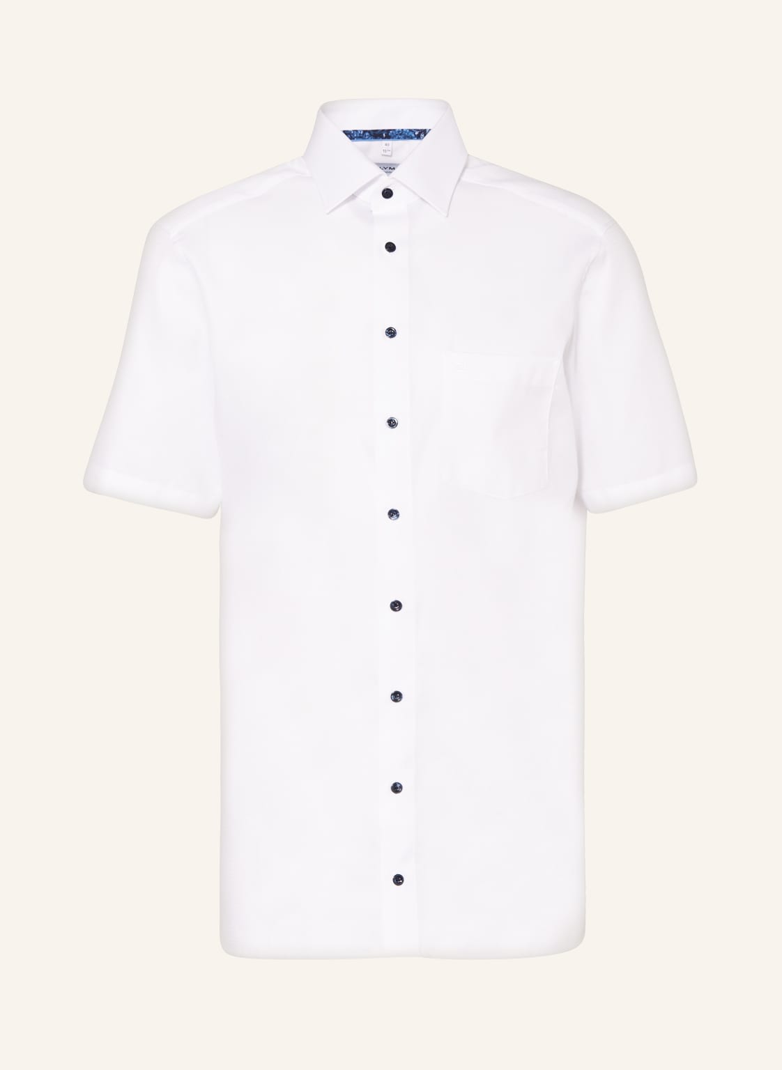 Image of Olymp Kurzarm-Hemd Tendenz Modern Fit weiss