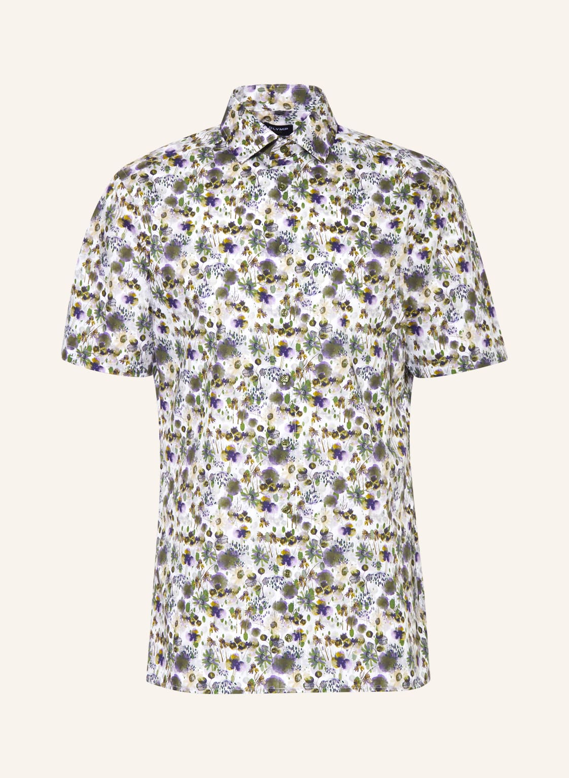 Image of Olymp Kurzarm-Hemd Luxor Modern Fit gruen