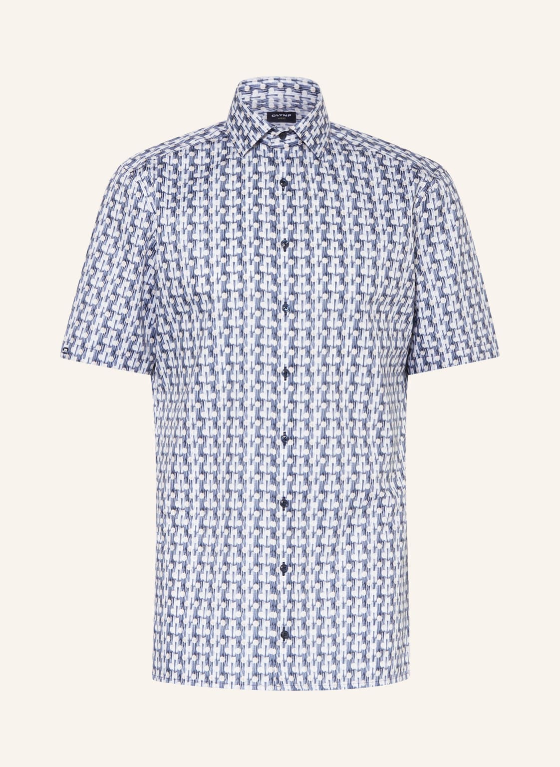 Image of Olymp Kurzarm-Hemd Luxor Modern Fit beige