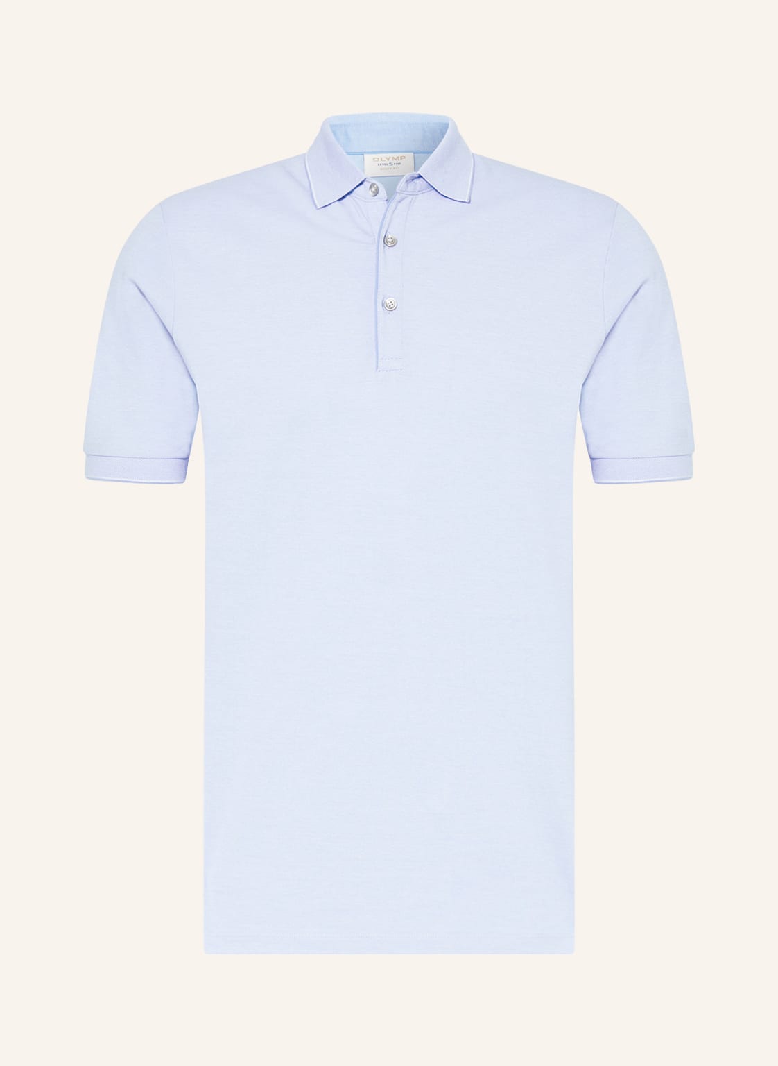 Image of Olymp Jersey-Poloshirt blau