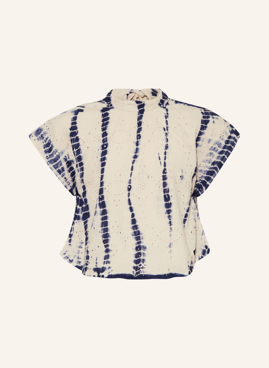 Image of A Monday In Copenhagen Blusenshirt Liane Mit Lochspitze violett