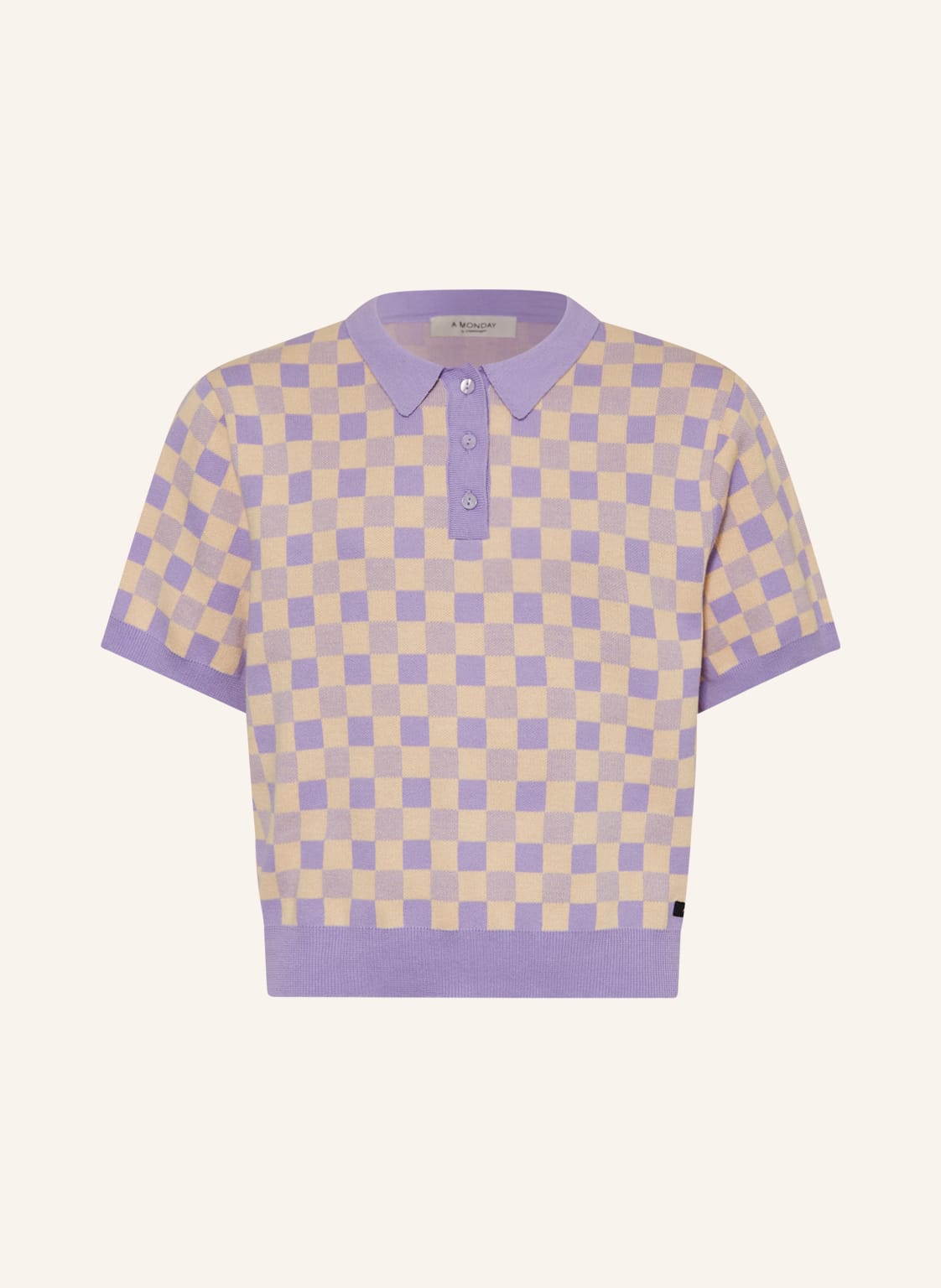 Image of A Monday In Copenhagen Strick-Poloshirt violett