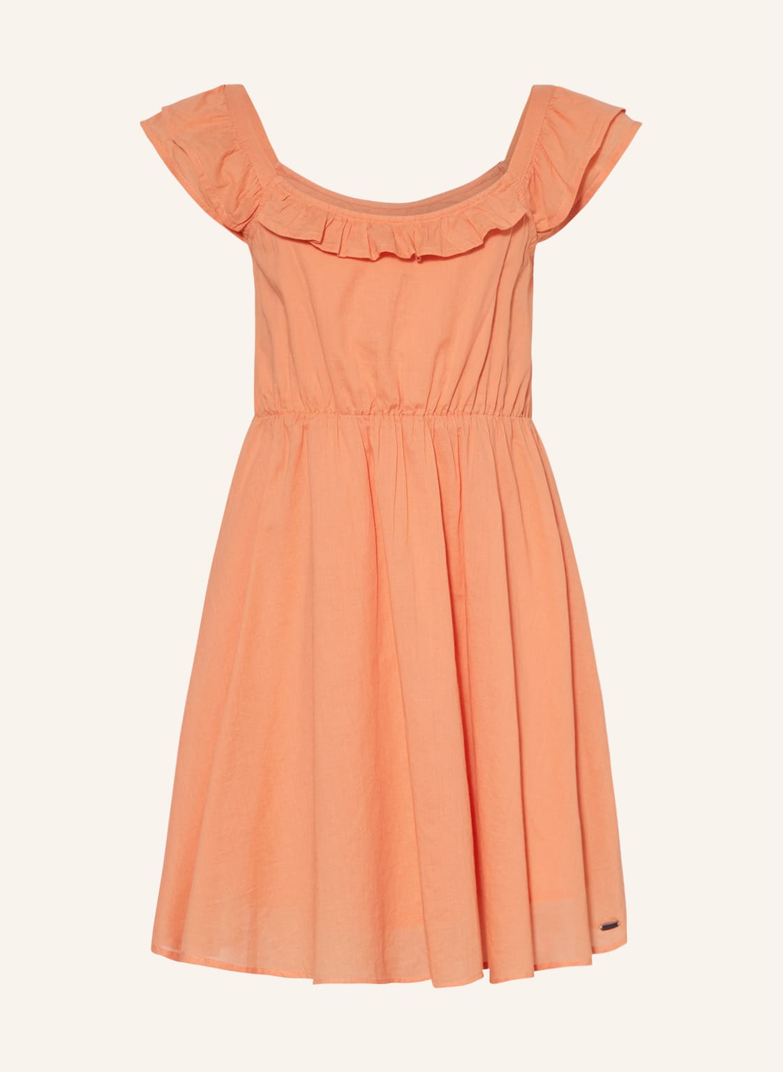 Image of Pepe Jeans Kleid Mit Rüschen orange