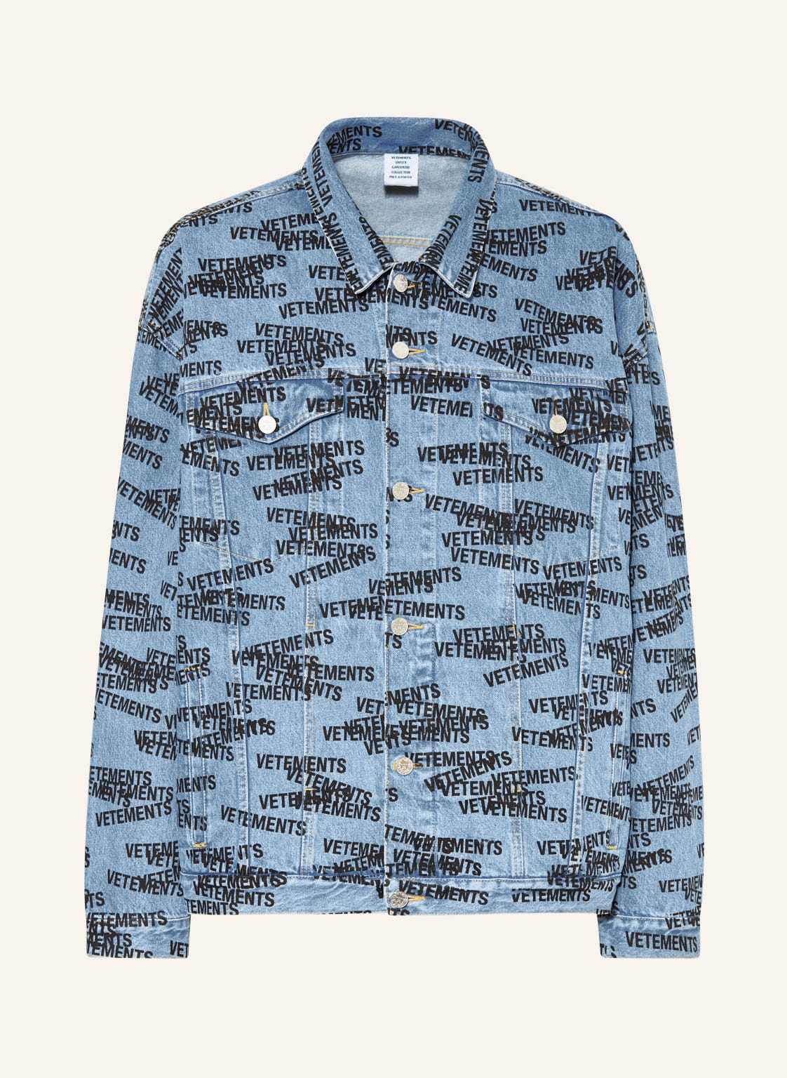 Image of Vetements Jeansjacke blau