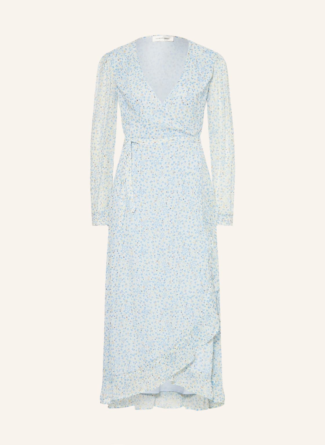 Image of Fabienne Chapot Wickelkleid Natasja Mit Glitzergarn blau